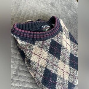 Vintage Argyle Knit Sweater – Cozy Ironic Dad-Core!